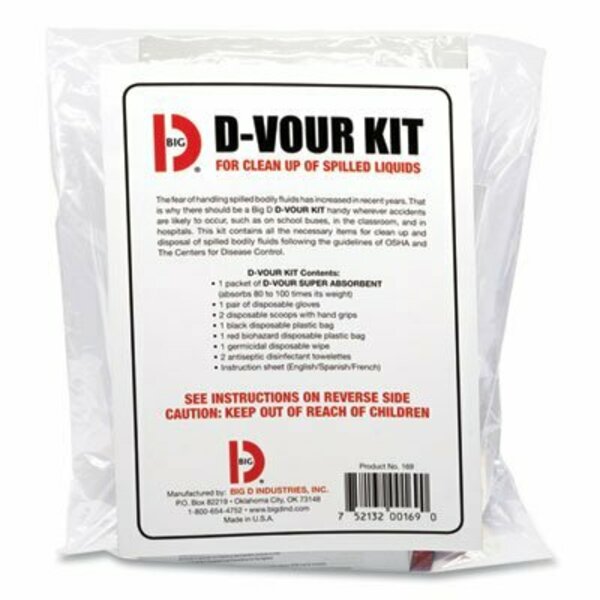 Big D BigDIndus, D'vour Clean-Up Kit, Powder, All Inclusive Kit, 6PK 169